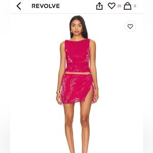 Lovers & Friends Selma Top and Mini skirt